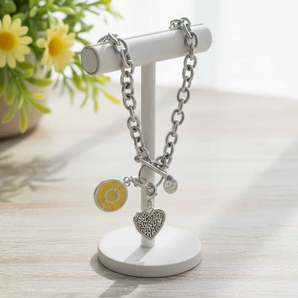 You are my Sunshine toggle charm bracelet